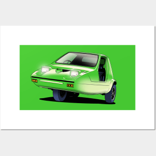 Bond Bug in Lime Green Posters and Art